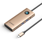 Orico PW11 8in1 USB-C dokavimo stotis 2x USB-A 3.0 1x USB-C PD 100W 1x HDMI 4K 60Hz 1x microSD/SD 1x RJ45 Gigabit...
