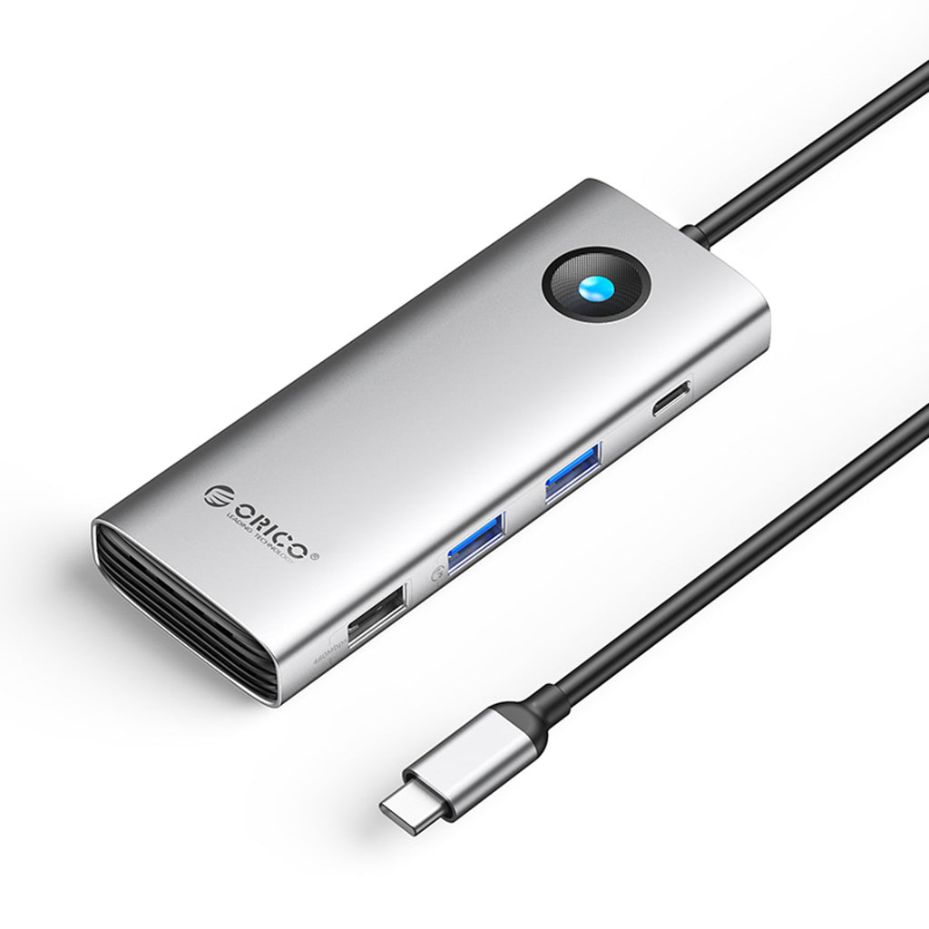 Orico PW11 8in1 USB-C dokavimo stotis 2x USB-A 3.0 1x USB-A 2.0 1x USB-C 3.0 1x USB-C PD 100W 1x HDMI 4K 60Hz 1x VGA...