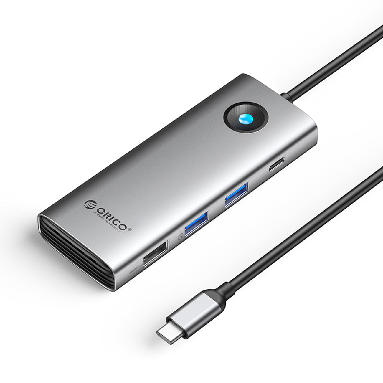 Orico PW11 8in1 USB-C Dokavimo stotis 2x USB-A 3.0 1x USB-A 2.0 1x USB-C 3.0 1x USB-C PD 100W 1x HDMI 4K 60Hz 1x VGA...