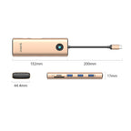 Orico PW11 9in1 USB-C dokavimo stotis 3x USB-A 3.0 1x USB-C PD 100 1x HDMI 4K 60Hz 1x VGA 1080P 60Hz 1x microSD/SD 1x...