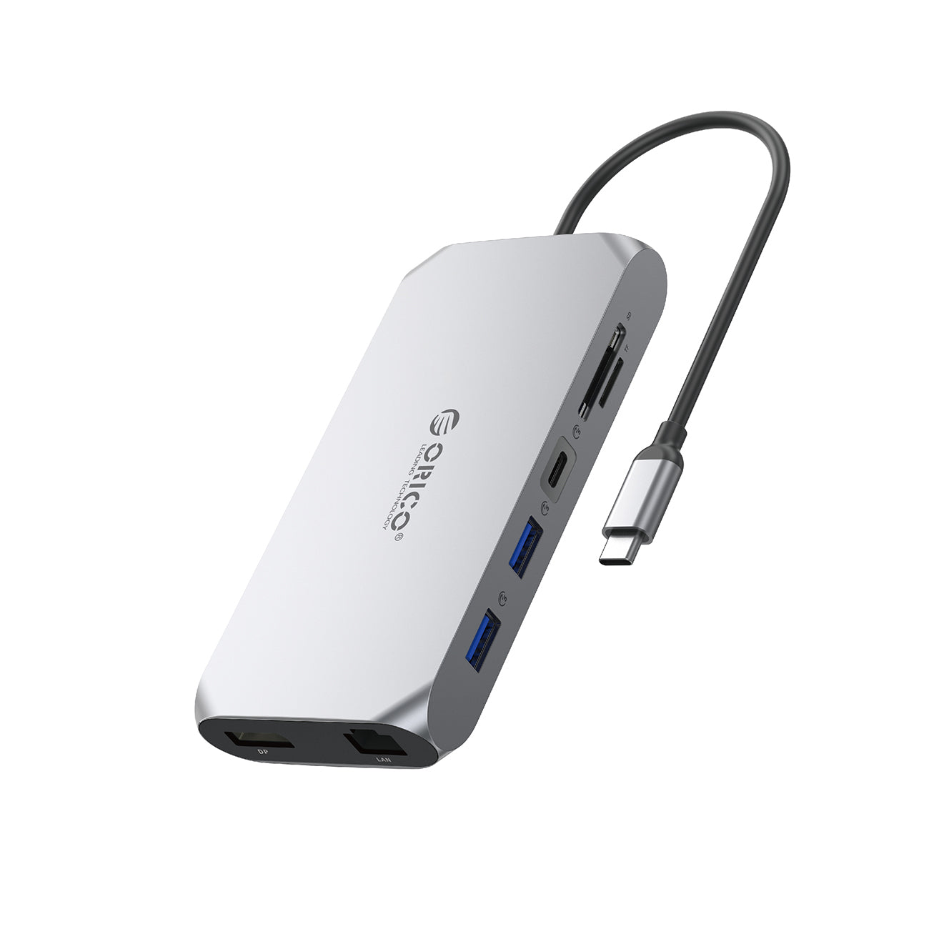 Orico XCR 12in1 USB-C Docking Station 2x USB-A 3.1 1x USB-A 2.0 1x USB-C PD 100W 1x USB-C 3.1 2x HDMI 2.0 4K 60Hz 1x...