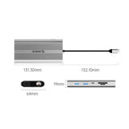 Orico XDR 12in1 USB-C stotis USB-A USB-C HDMI 4K VGA RJ45 Gigabit PD 100W SD ir microSD kortelės skaitytuvas - Sidabrinė...