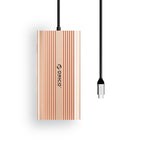 Orico XDR 12-in-1 USB-C stotis USB-A USB-C HDMI 4K VGA RJ45 Gigabit PD 100W SD ir microSD kortelės skaitytuvas - Rožinė...