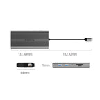 Orico XDR 12in1 USB-C stotis USB-A USB-C HDMI 4K VGA RJ45 Gigabit PD 100W SD ir microSD kortelės skaitytuvas - Pilka --...