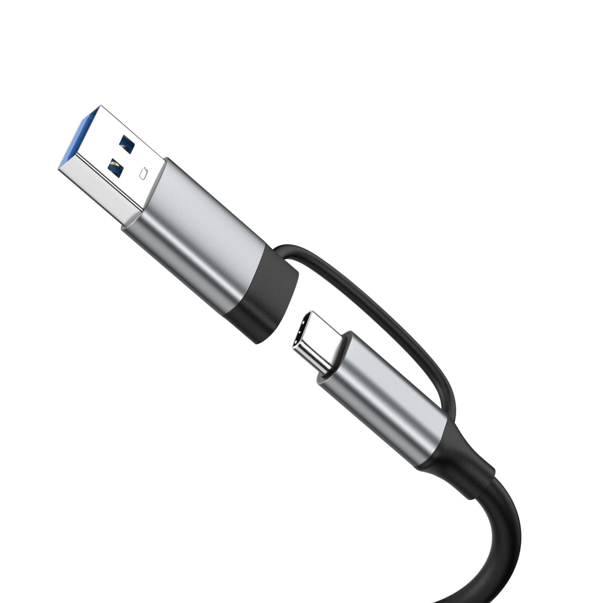 Šakotuvas Wozinsky WAH-81 8-in-1 su USB 3.0, SD kortelių skaitytuvu ir garso išvestimi - pilkas -- USB Hubs