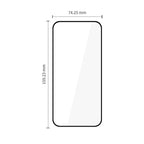 Tech-Protect Glass Fit+ 2 vnt. grūdintas stiklas Motorola Moto G67 / G77 - juodas -- Motorola Moto G67 / Motorola Moto G77