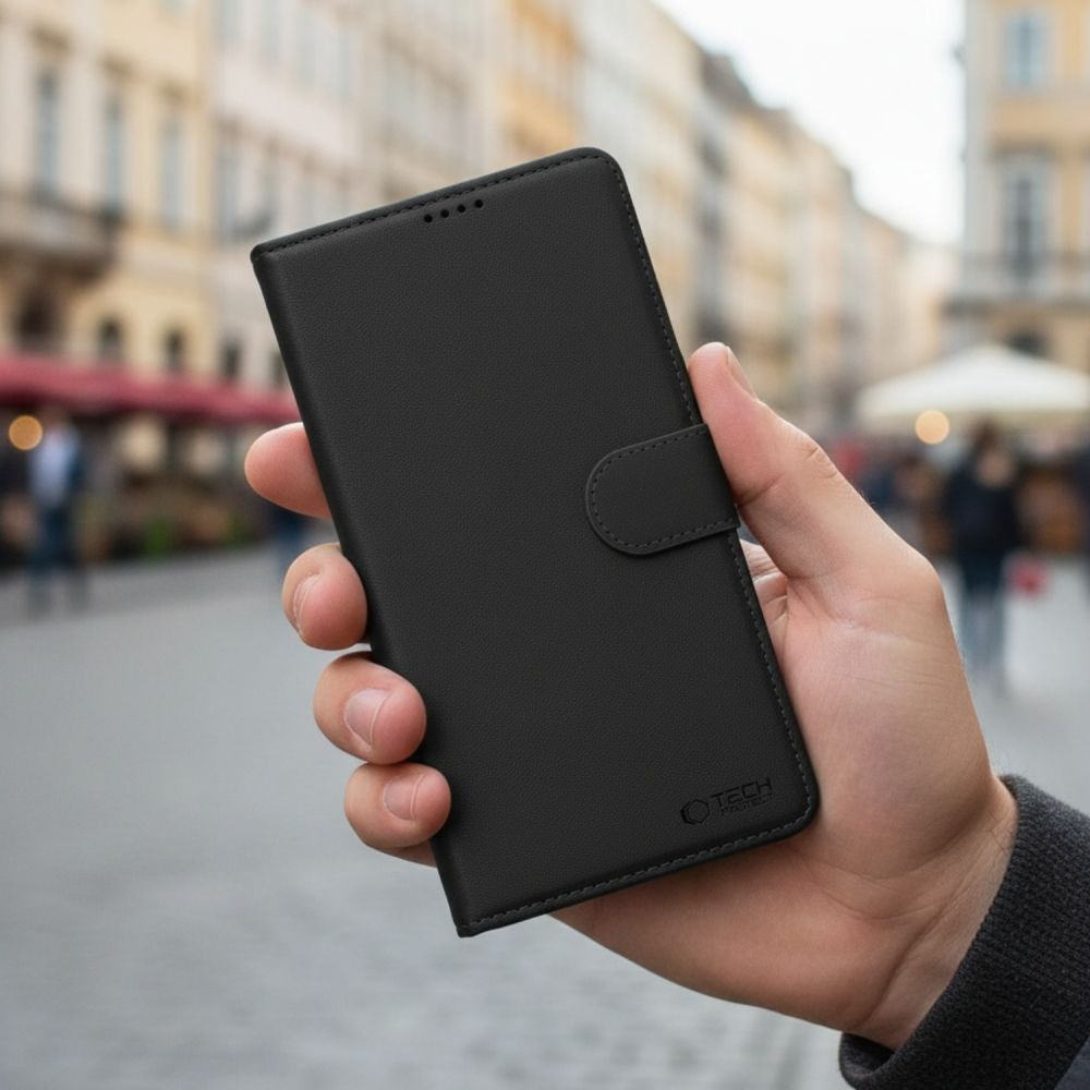 Tech-Protect Wallet dėklas Motorola Moto G57 Power / G67 Power - Juodas -- Motorola Moto G57 Power / Motorola Moto G67 Power