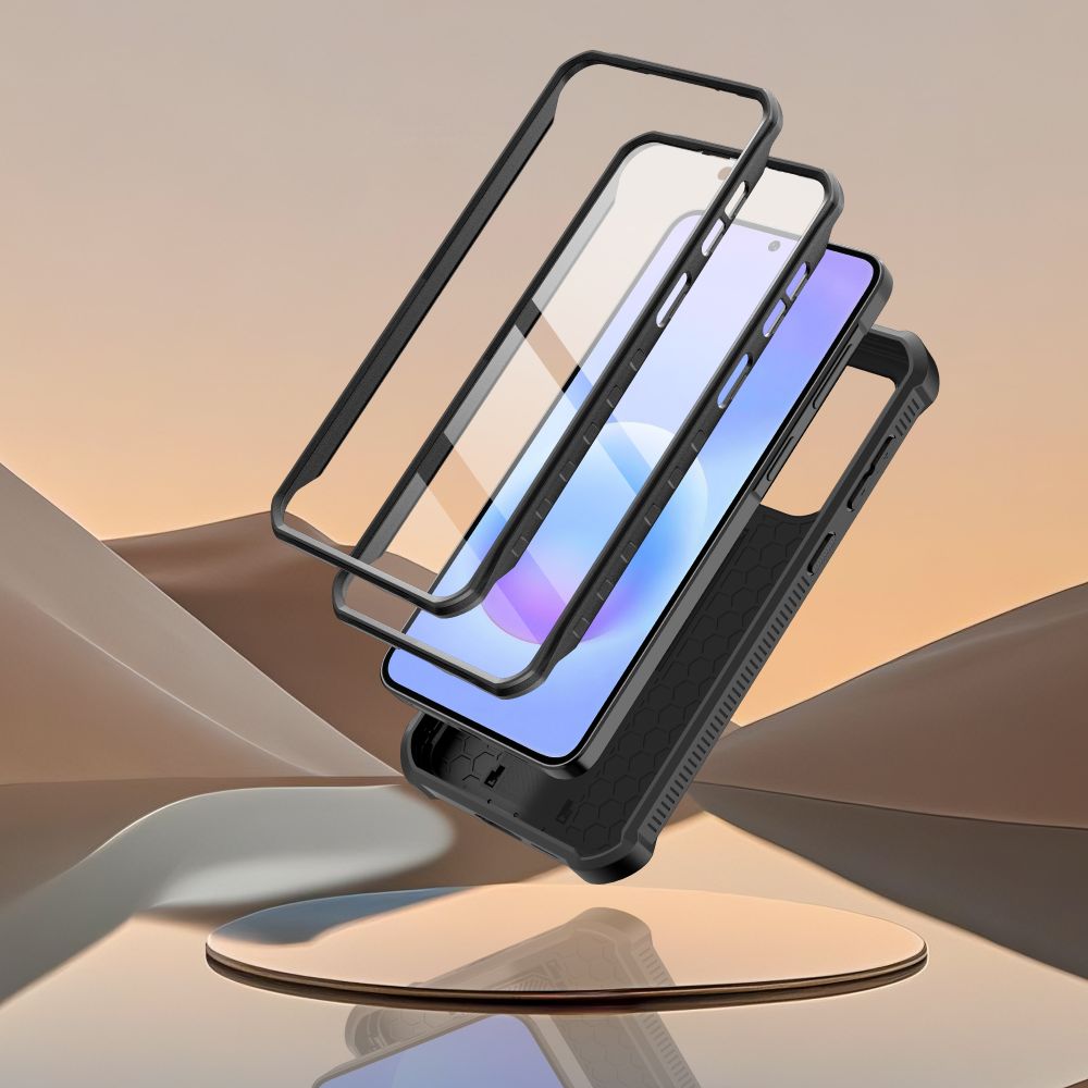 Tech-Protect Kevlar Cam+ 2-Set dėklas Samsung Galaxy A57 5G - Juodas -- Samsung Galaxy A57 5G