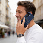 Tech-Protect MagFlex MagSafe dėklas Samsung Galaxy A57 5G - Skaidrus mėlynas -- Samsung Galaxy A57 5G
