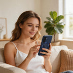 Tech-Protect MagFlex MagSafe dėklas Samsung Galaxy A57 5G - Skaidrus mėlynas -- Samsung Galaxy A57 5G