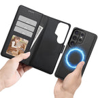 Tech-Protect Wallet MagSafe dėklas Samsung Galaxy S26 Ultra - Matinė juoda -- Samsung Galaxy S26 Ultra