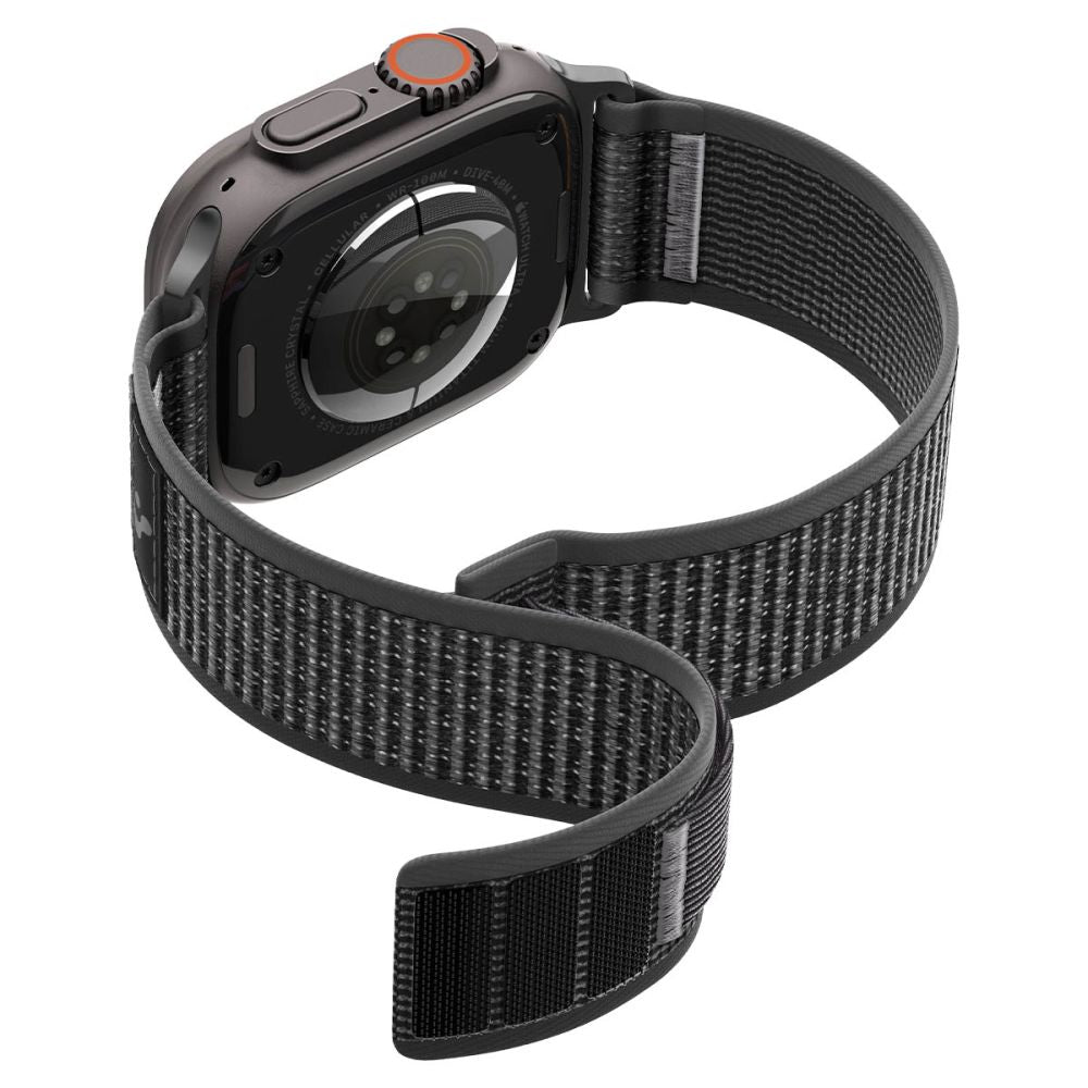 Spigen Athlex Air 2 dirželis Apple Watch 44/45/46/49mm - juodas ir pilkas -- Apple Watch 44/45/46/49mm