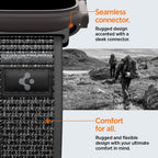 Spigen Athlex Air 2 dirželis Apple Watch 44/45/46/49mm - juodas ir pilkas -- Apple Watch 44/45/46/49mm