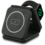 Indukcinis kroviklis Guess 4G 3in1 15W MagSafe - juodas -- Cell phone chargers