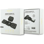Indukcinis kroviklis Guess 4G 3in1 15W MagSafe - juodas -- Cell phone chargers