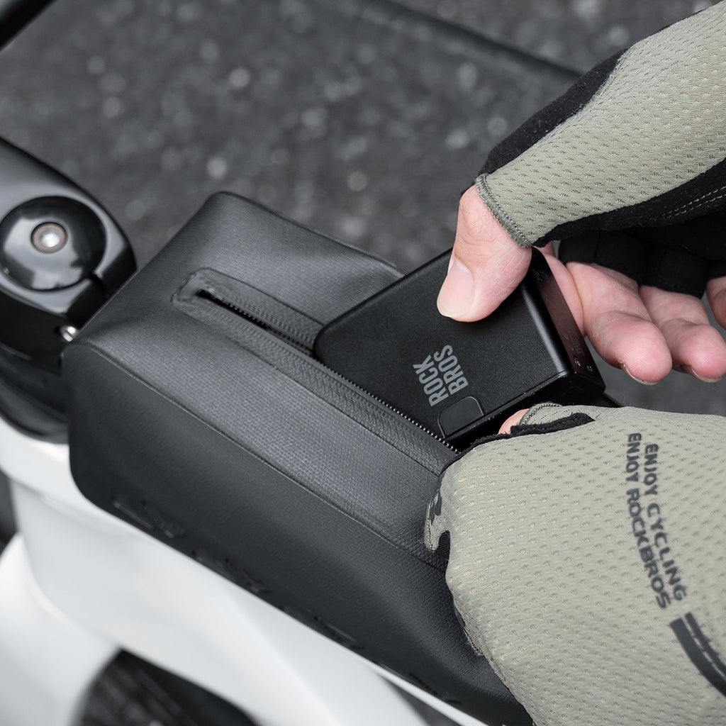 Rockbros ROAD TO SKY AS-142 nepermirkus rėmo krepšys 1L - juodas -- Bicycle Bags