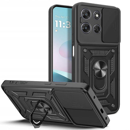 Tech-Protect CamShield Pro dėklas Motorola Moto G67 / G77 - Juodas -- Motorola Moto G67 / Motorola Moto G77
