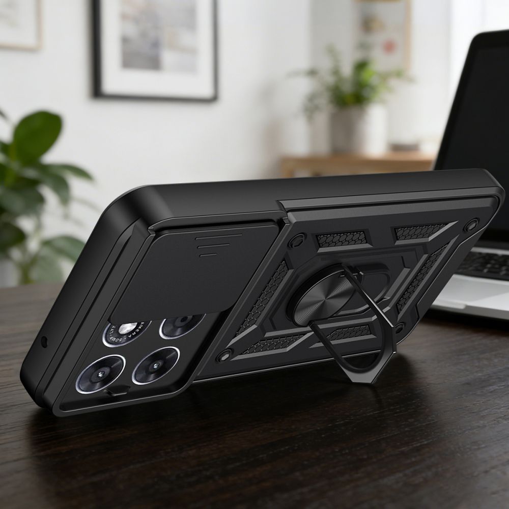 Tech-Protect CamShield Pro dėklas Motorola Moto G67 / G77 - Juodas -- Motorola Moto G67 / Motorola Moto G77