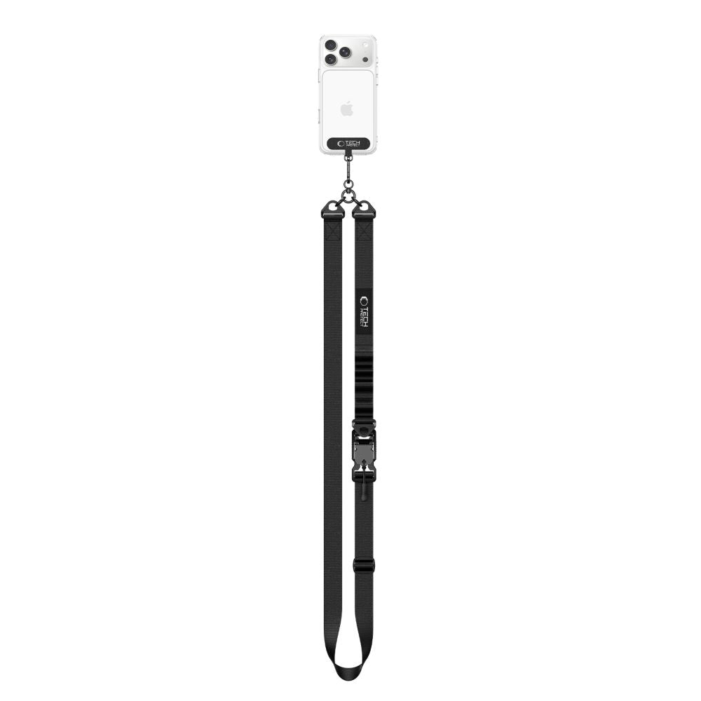 Tech-Protect C9S Rope Crossbody telefono dirželis - juodas -- Other phone accessories
