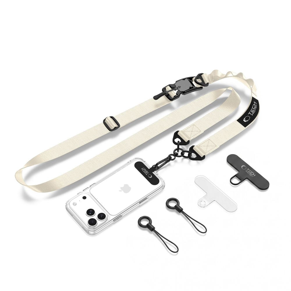 Tech-Protect C9S Rope Crossbody telefono dirželis - smėlinė -- Other phone accessories