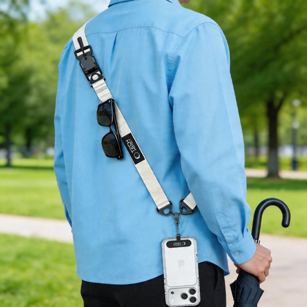 Tech-Protect C9S Rope Crossbody telefono dirželis - smėlinė -- Other phone accessories