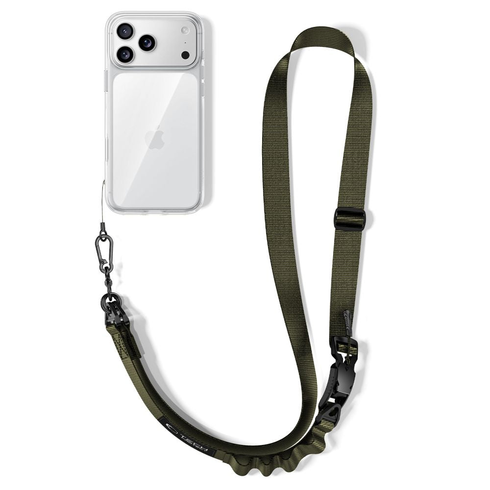 Tech-Protect C9S Rope Crossbody telefono dirželis - žalias -- Other phone accessories