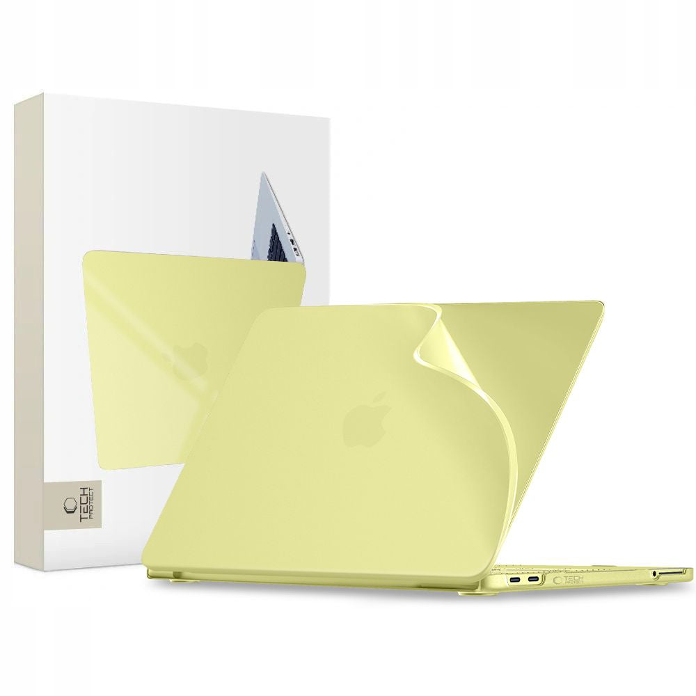 Tech-Protect Softshell dėklas MacBook Neo 13 2026 - matinis geltonas -- MacBook Neo 13 2026