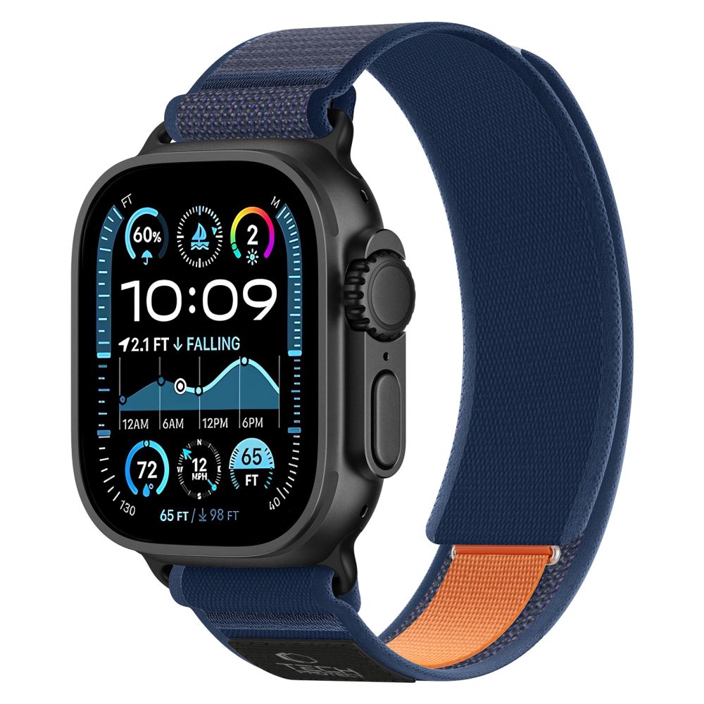 Tech-Protect Nylon Elite dirželis Apple Watch 44 / 45 / 46 / 49 mm - Tamsiai mėlynas -- Apple Watch 44/45/46/49mm