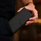 Tech-Protect Wallet MagSafe dėklas Samsung Galaxy S26 - Matinė juoda -- Samsung Galaxy S26