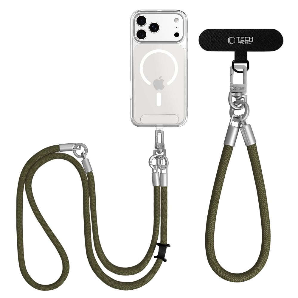 Tech-Protect C10S Rope telefono dirželis - žalias -- Other phone accessories