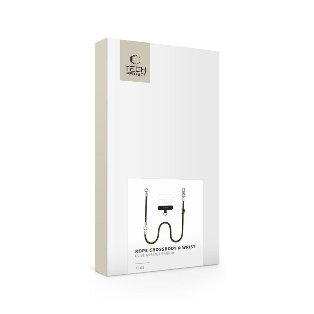 Tech-Protect C10S Rope telefono dirželis - žalias -- Other phone accessories