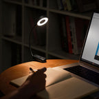 Tech-Protect LL100 belaidė lempa su spaustuku + USB-A / USB-C laidas 30 cm - juoda -- Cell phone cables