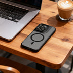 Tech-Protect Magmat MagSafe dėklas Motorola Moto G67 / G77 - matinė juoda -- Motorola Moto G67 / Motorola Moto G77