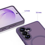 Tech-Protect Magmat MagSafe dėklas Samsung Galaxy S26 - Matinė purpurinė -- Samsung Galaxy S26