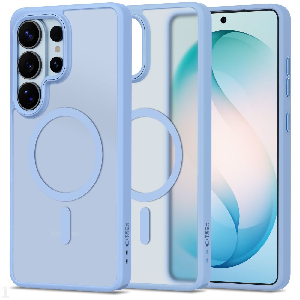 Tech-Protect Magmat MagSafe dėklas Samsung Galaxy S26 Ultra - Matinė mėlyna -- Samsung Galaxy S26 Ultra