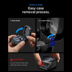 Spigen Ultra Hybrid Zero One dėklas Samsung Galaxy Buds 4 / 4 Pro - Juodas -- Samsung Galaxy Buds 4 / Samsung Galaxy Buds...