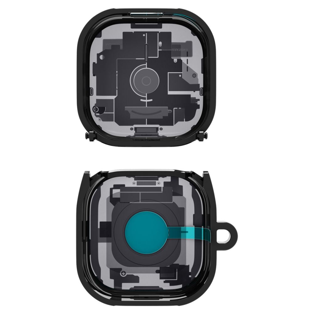 Spigen Ultra Hybrid Zero One dėklas Samsung Galaxy Buds 4 / 4 Pro - Juodas -- Samsung Galaxy Buds 4 / Samsung Galaxy Buds...