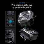 Spigen Ultra Hybrid Zero One dėklas Samsung Galaxy Buds 4 / 4 Pro - Juodas -- Samsung Galaxy Buds 4 / Samsung Galaxy Buds...