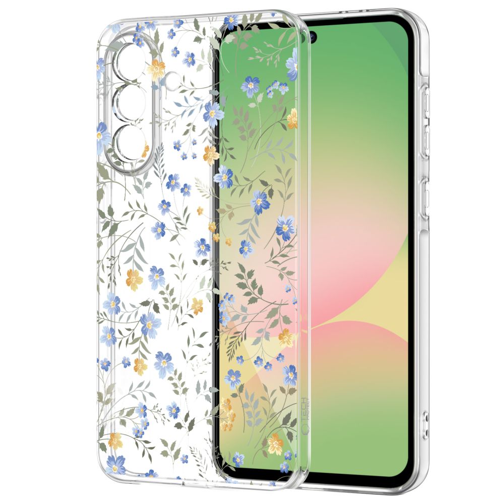 Tech-Protect FlexAir dėklas Samsung Galaxy A27 - Skaidrus gėlėtas -- Samsung Galaxy A27