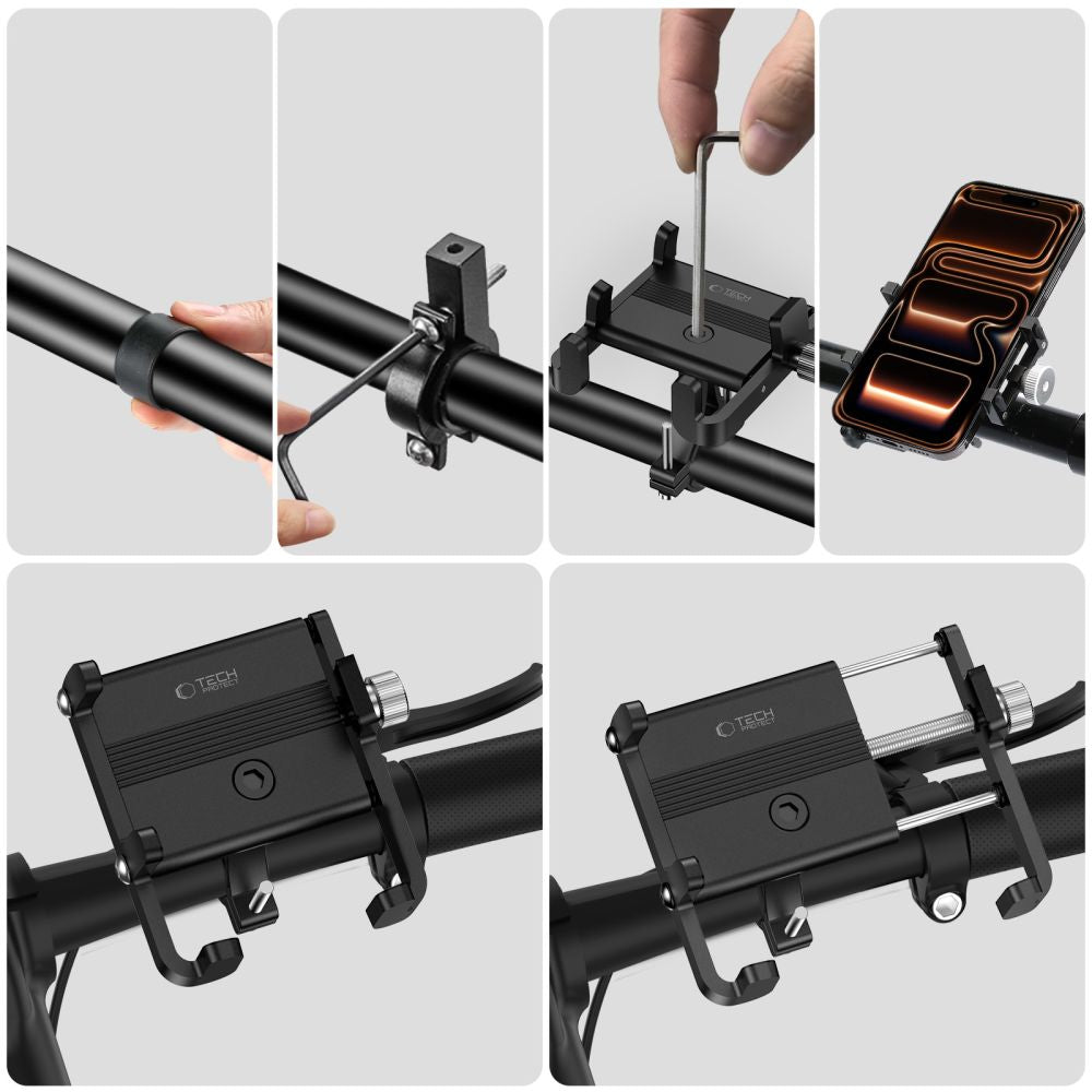 Tech-Protect V5 vairo laikiklis - Juodas -- Cell phone holders