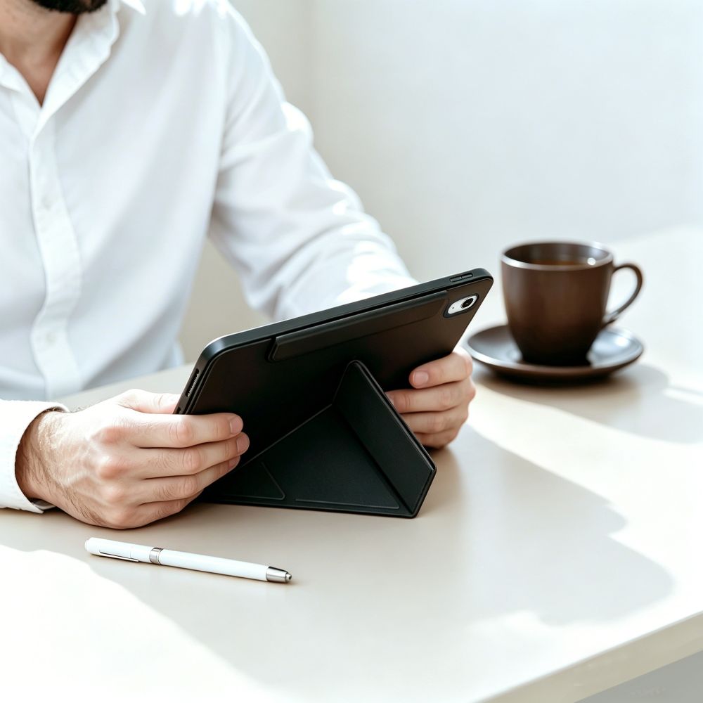 Tech-Protect SC Pen Origami dėklas iPad 10.9" 2022 / 2025 - Juodas -- iPad 10.9" 2022/2025