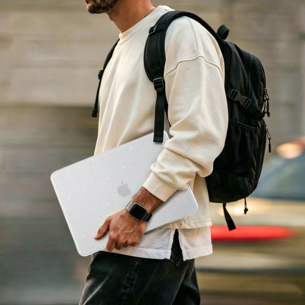 Tech-Protect SmartShell dėklas MacBook Neo 13" 2026 - Permatomas žėrutis -- MacBook Neo 13" 2026
