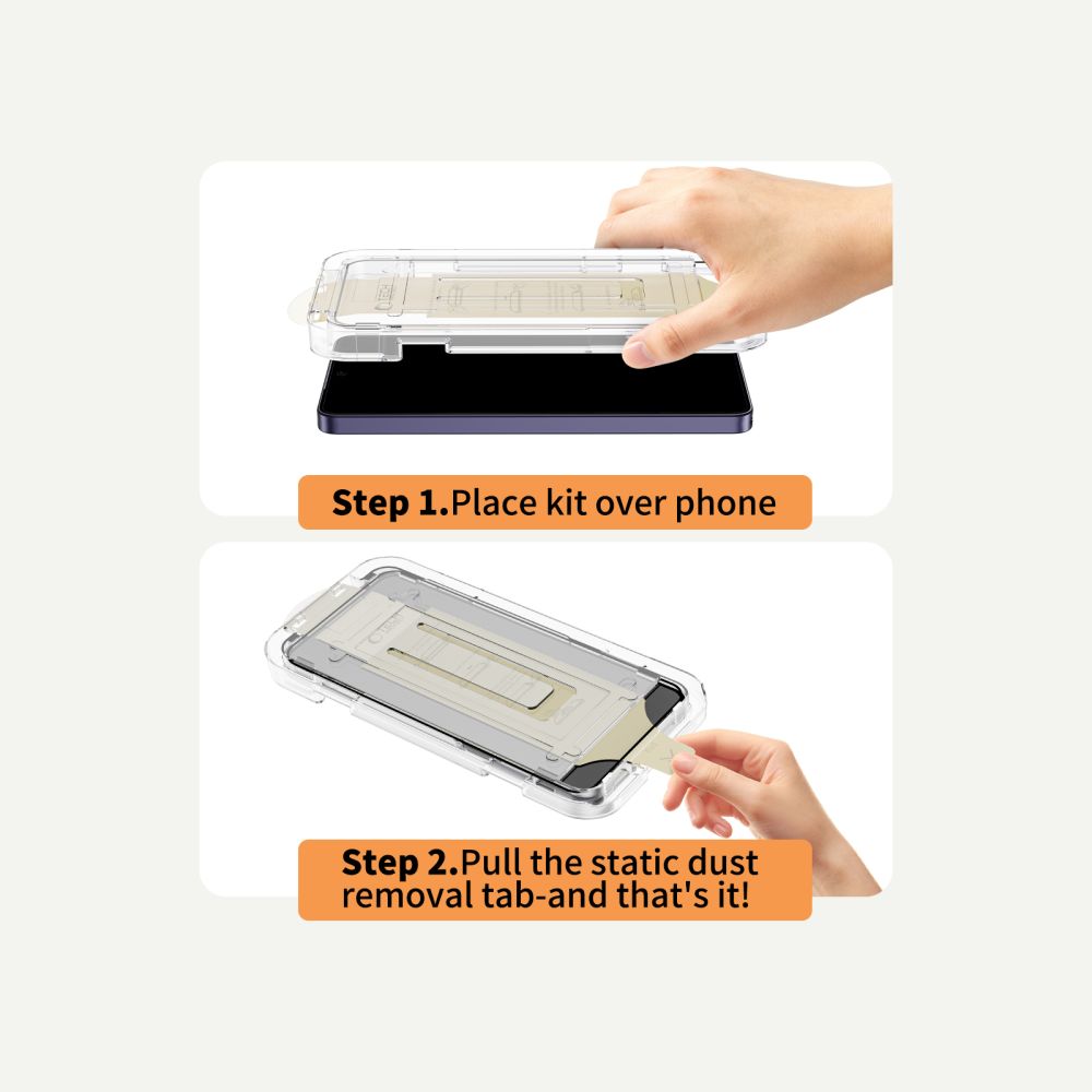Tech-Protect Quick Set AR+ antiatspindžinis stiklas Samsung Galaxy S26 - Juodas -- Samsung Galaxy S26