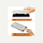 Tech-Protect Quick Set AR+ antiatspindžinis stiklas Samsung Galaxy S26+ - Juodas -- Samsung Galaxy S26+