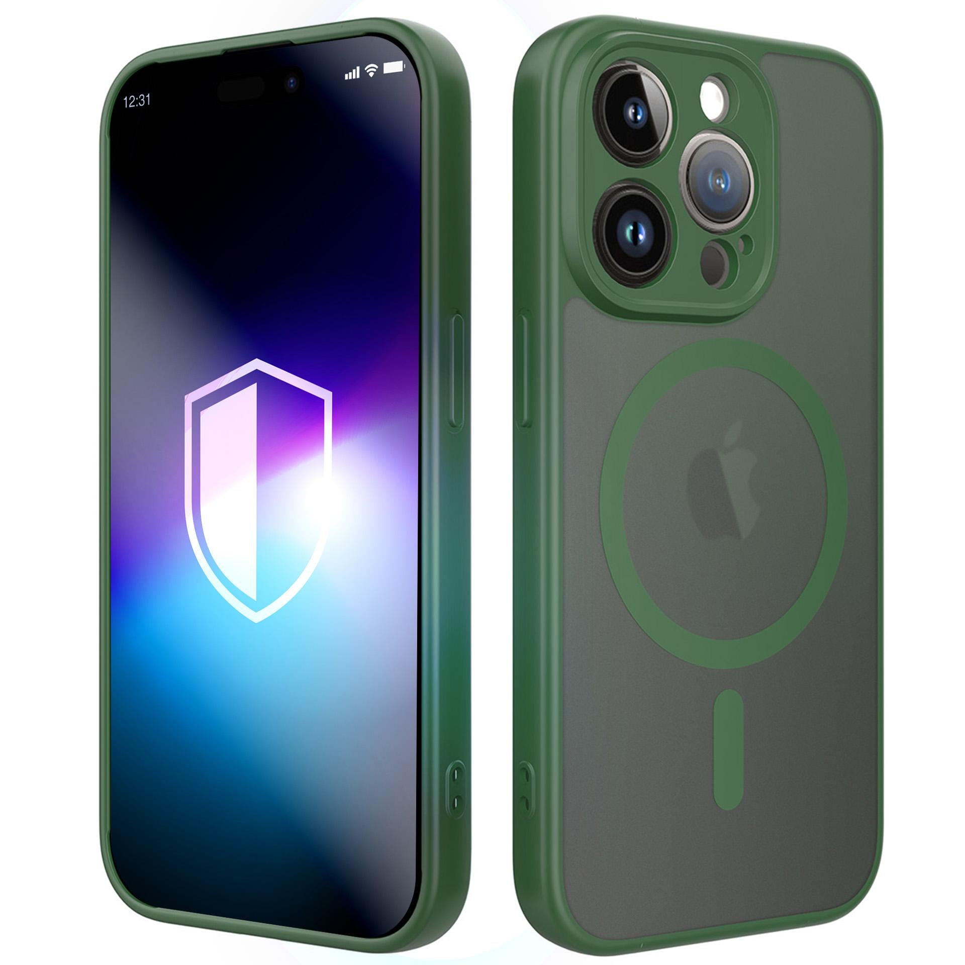 3mk Misty MagCase skirtas iPhone 14 Pro - žalias -- iPhone 14 Pro