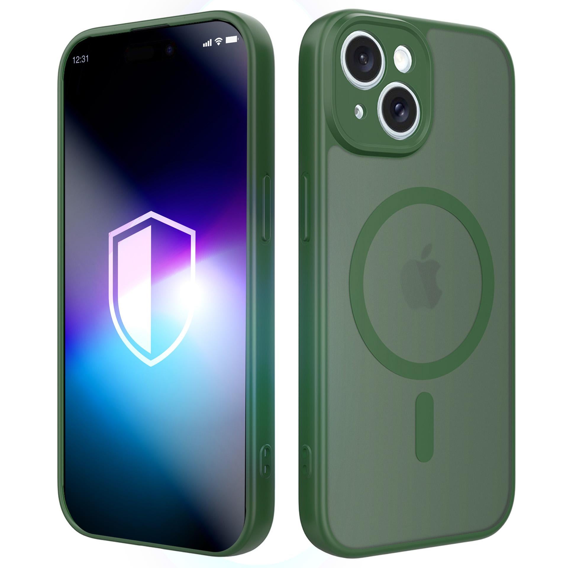 3mk Misty MagCase skirtas iPhone 15 - žalias -- iPhone 15