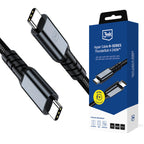 3mk Hyper Cable N-SERIES USB-C / USB-C Thunderbolt 4 2m 48V / 5A 40Gb/s 240W 8K60Hz - juodas -- Cell phone cables