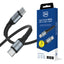 3mk Hyper Cable N-SERIES USB-C / USB-C 3m PD 3.0 QC 3.0 48V / 5A 240W - juodas -- Cell phone cables