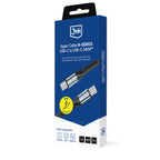 3mk Hyper Cable N-SERIES USB-C / USB-C 3m PD 3.0 QC 3.0 48V / 5A 240W - juodas -- Cell phone cables