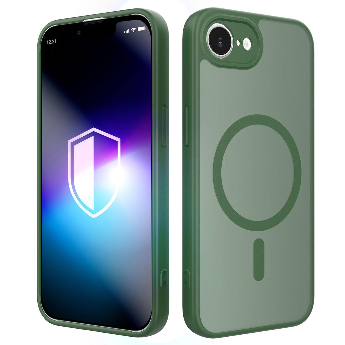 3mk Misty MagCase, skirtas iPhone 16E / 17E – žalias -- iPhone 16e / iPhone 17e
